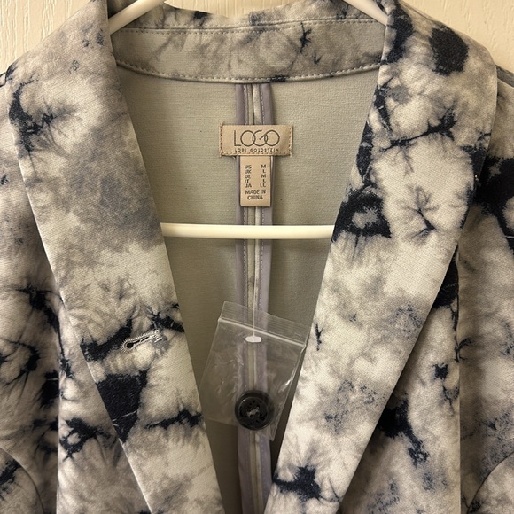 NWT Size M LOGO Ponte Knit Tye Dye Blazer - Picture 3 of 6